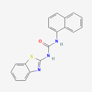 B5776500 N-1,3-benzothiazol-2-yl-N'-1-naphthylurea CAS No. 26135-13-7