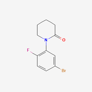 molecular formula C11H11BrFNO B577668 1-(5-Bromo-2-fluorophenyl)piperidin-2-one CAS No. 1255574-46-9