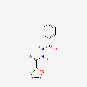 molecular formula C16H18N2O3 B5776798 N'-(4-tert-butylbenzoyl)furan-2-carbohydrazide 