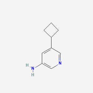 molecular formula C9H12N2 B577684 5-Cyclobutylpyridin-3-amine CAS No. 1314355-68-4