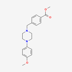 molecular formula C20H24N2O3 B5776925 Methyl 4-[[4-(4-methoxyphenyl)piperazin-1-yl]methyl]benzoate 