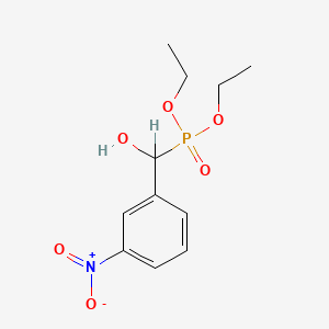 molecular formula C11H16NO6P B5777023 Phosphonic acid, (hydroxy(3-nitrophenyl)methyl)-, diethyl ester CAS No. 50652-91-0