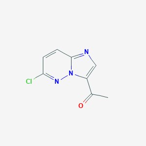molecular formula C8H6ClN3O B057771 1-(6-氯咪唑并[1,2-b]哒嗪-3-基)乙酮 CAS No. 90734-71-7