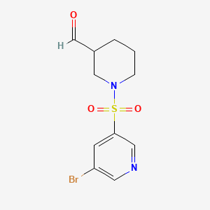 1-(5-Bromopyridin-3-ylsulfonyl)piperidine-3-carbaldehyde
