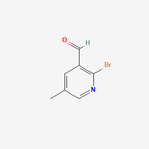 molecular formula C7H6BrNO B577718 2-Bromo-5-methylnicotinaldehyde CAS No. 1227577-73-2
