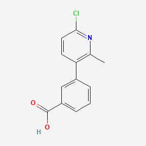 3-(6-Chloro-2-methylpyridin-3-yl)benzoic acid