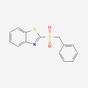 molecular formula C14H11NO2S2 B5777211 Benzothiazole, 2-[(phenylmethyl)sulfonyl]- CAS No. 67219-33-4
