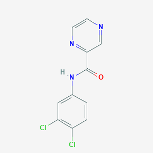 molecular formula C11H7Cl2N3O B5777217 N-(3,4-dichlorophenyl)pyrazine-2-carboxamide CAS No. 126532-06-7