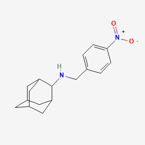 molecular formula C17H22N2O2 B5777227 N-[(4-nitrophenyl)methyl]adamantan-2-amine 