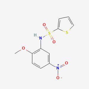 molecular formula C11H10N2O5S2 B5777262 N-(2-methoxy-5-nitrophenyl)thiophene-2-sulfonamide 