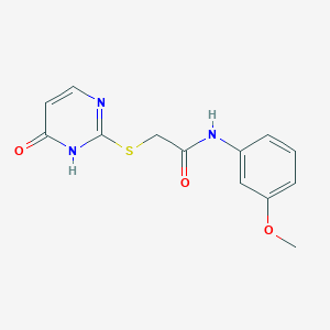 molecular formula C13H13N3O3S B5777274 N-(3-methoxyphenyl)-2-[(6-oxo-1H-pyrimidin-2-yl)sulfanyl]acetamide 