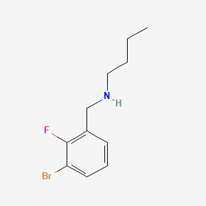 1-Bromo-2-fluoro-3-(butylaminomethyl)benzene