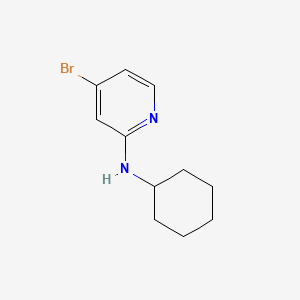 molecular formula C11H15BrN2 B577734 4-Bromo-N-cyclohexylpyridin-2-amine CAS No. 1262293-75-3
