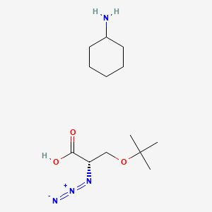 (2S)-2-azido-3-[(2-methylpropan-2-yl)oxy]propanoic acid;cyclohexanamine