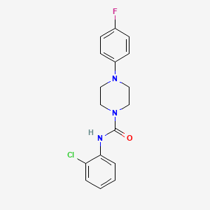 molecular formula C17H17ClFN3O B5777501 N-(2-chlorophenyl)-4-(4-fluorophenyl)piperazine-1-carboxamide 