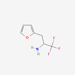 1,1,1-Trifluoro-3-(furan-2-yl)propan-2-amine