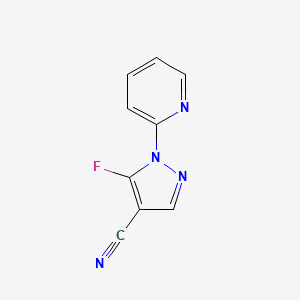 5-Fluoro-1-(pyridin-2-YL)-1H-pyrazole-4-carbonitrile