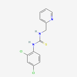 molecular formula C13H11Cl2N3S B5777655 N-(2,4-DICHLOROPHENYL)-N'-(2-PYRIDYLMETHYL)THIOUREA 