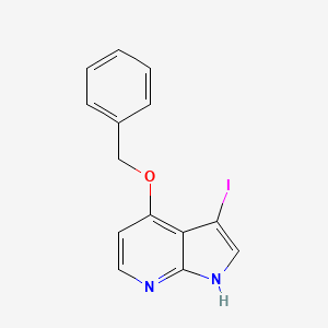 4-(Benzyloxy)-3-iodo-1H-pyrrolo[2,3-b]pyridine
