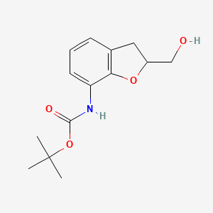 Tert-butyl 2,3-dihydro-2-(hydroxymethyl)benzofuran-7-ylcarbamate