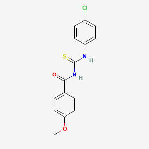 molecular formula C15H13ClN2O2S B5777730 N-[(4-chlorophenyl)carbamothioyl]-4-methoxybenzamide 
