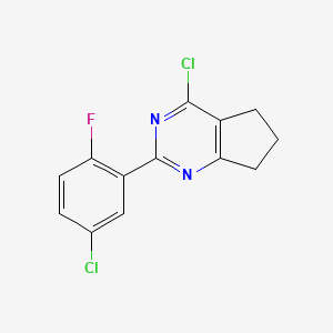 4-Chloro-2-(5-chloro-2-fluorophenyl)-6,7-dihydro-5H-cyclopenta[d]pyrimidine