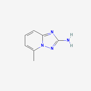 molecular formula C7H8N4 B577777 5-Methyl-[1,2,4]triazolo[1,5-a]pyridin-2-amine CAS No. 1214901-53-7
