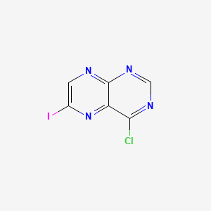 molecular formula C6H2ClIN4 B577779 4-Chloro-6-iodopteridine CAS No. 1260681-70-6