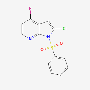 1-(Phenylsulfonyl)-2-chloro-4-fluoro-7-azaindole