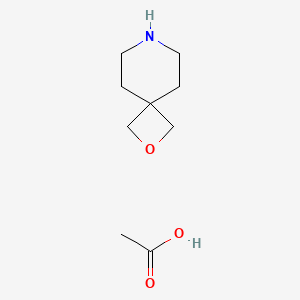 molecular formula C9H17NO3 B577786 2-Oxa-7-azaspiro[3.5]nonane acetate CAS No. 1313369-52-6
