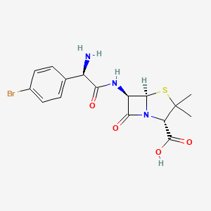 (2S,5R,6R)-6-[[(2R)-2-Amino-2-(4-bromophenyl)acetyl]amino]-3,3-dimethyl-7-oxo-4-thia-1-azabicyclo[3.2.0]heptane-2-carboxylic Acid