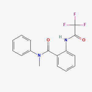 molecular formula C16H13F3N2O2 B5777873 N-methyl-N-phenyl-2-[(trifluoroacetyl)amino]benzamide 