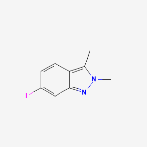 molecular formula C9H9IN2 B577789 6-iodo-2,3-dimethyl-2H-indazole CAS No. 1234616-58-0
