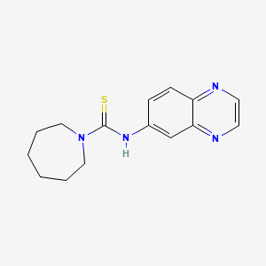 molecular formula C15H18N4S B5777975 N-quinoxalin-6-ylazepane-1-carbothioamide 