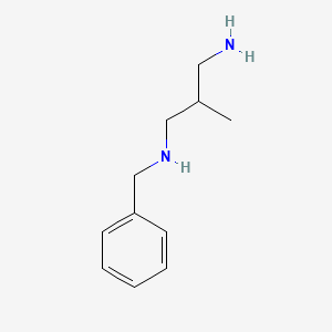 molecular formula C11H18N2 B577807 N-Benzyl-2-methyl-1,3-propanediamine CAS No. 1250405-19-6