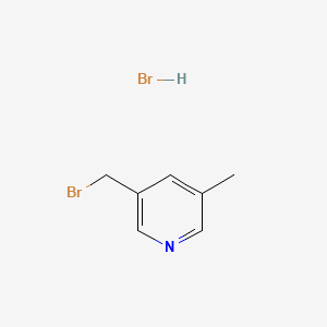 molecular formula C7H9Br2N B577808 3-(Bromomethyl)-5-methylpyridine hydrobromide CAS No. 1235342-53-6