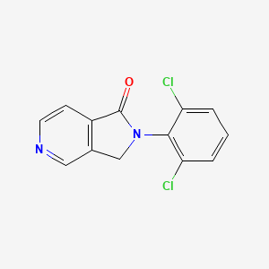 molecular formula C13H8Cl2N2O B577809 2-(2,6-Dichlorophenyl)-2,3-dihydropyrrolo[3,4-c]pyridin-1-one CAS No. 1337881-43-2