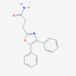 molecular formula C18H16N2O2 B057781 2-Oxazolepropanamide, 4,5-diphenyl- CAS No. 24248-49-5