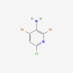 2,4-Dibromo-6-chloropyridin-3-amine