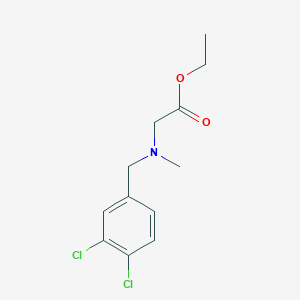 molecular formula C12H15Cl2NO2 B5778176 Ethyl 2-[(3,4-dichlorophenyl)methyl-methylamino]acetate 