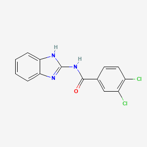 molecular formula C14H9Cl2N3O B5778211 N-(1H-benzimidazol-2-yl)-3,4-dichlorobenzamide 