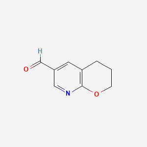 3,4-Dihydro-2H-pyrano[2,3-b]pyridine-6-carbaldehyde