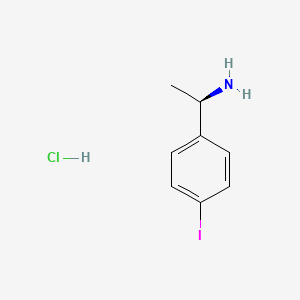 molecular formula C8H11ClIN B577831 (R)-1-(4-Iodophenyl)ethanamine hydrochloride CAS No. 1246649-06-8