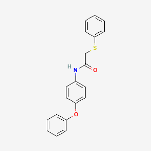 molecular formula C20H17NO2S B5778310 N-(4-phenoxyphenyl)-2-(phenylsulfanyl)acetamide 