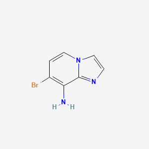 molecular formula C7H6BrN3 B577832 7-Bromoimidazo[1,2-a]pyridin-8-amine CAS No. 1357945-44-8