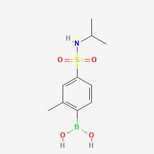 molecular formula C10H16BNO4S B577838 (4-(N-Isopropylsulfamoyl)-2-methylphenyl)boronic acid CAS No. 1217501-48-8