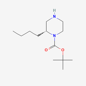 molecular formula C13H26N2O2 B577839 (R)-1-Boc-2-Butyl-piperazine CAS No. 1212133-43-1