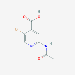 molecular formula C8H7BrN2O3 B057784 2-Acetamido-5-bromoisonicotinic acid CAS No. 871269-03-3