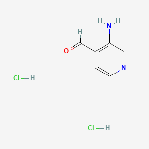 molecular formula C6H8Cl2N2O B577848 3-Aminoisonicotinaldehyde dihydrochloride CAS No. 1220039-62-2