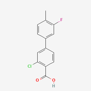 2-Chloro-4-(3-fluoro-4-methylphenyl)benzoic acid